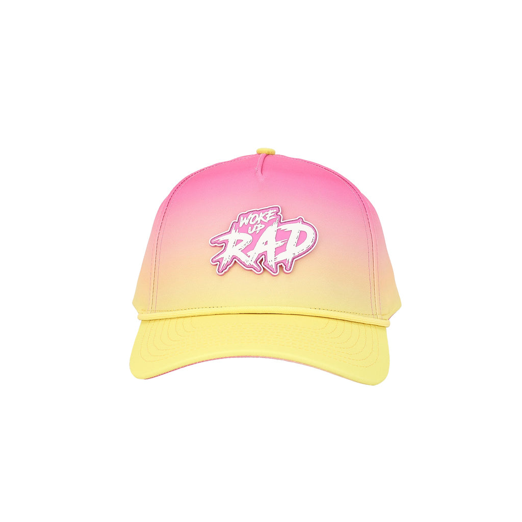 Woke Up RAD Hat - Gradient Pink/Yellow
