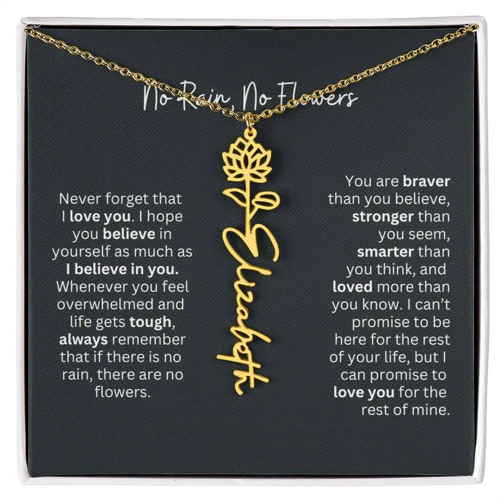 Gold Flower Necklace
