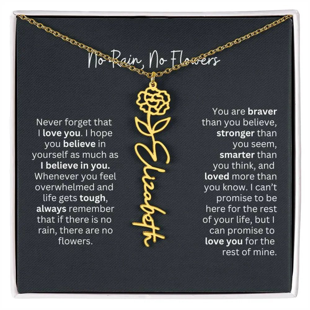 Gold Flower Necklace