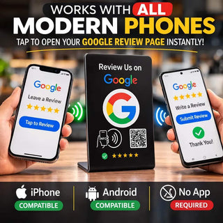 Bulk NFC Google Review Plates (10-Pack) - Premium Business Bundle