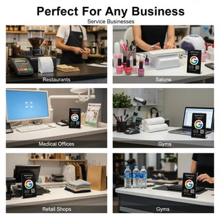 Bulk NFC Google Review Plates (10-Pack) - Premium Business Bundle