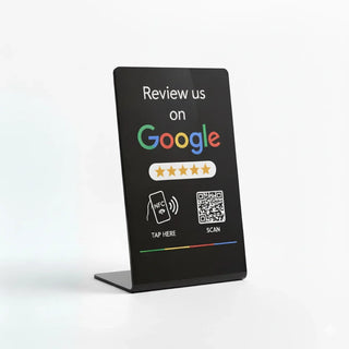 Google Review Stand NFC + QR Tap Sign Review Stands