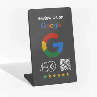 Google Review Stand NFC + QR Tap Sign Review Stands