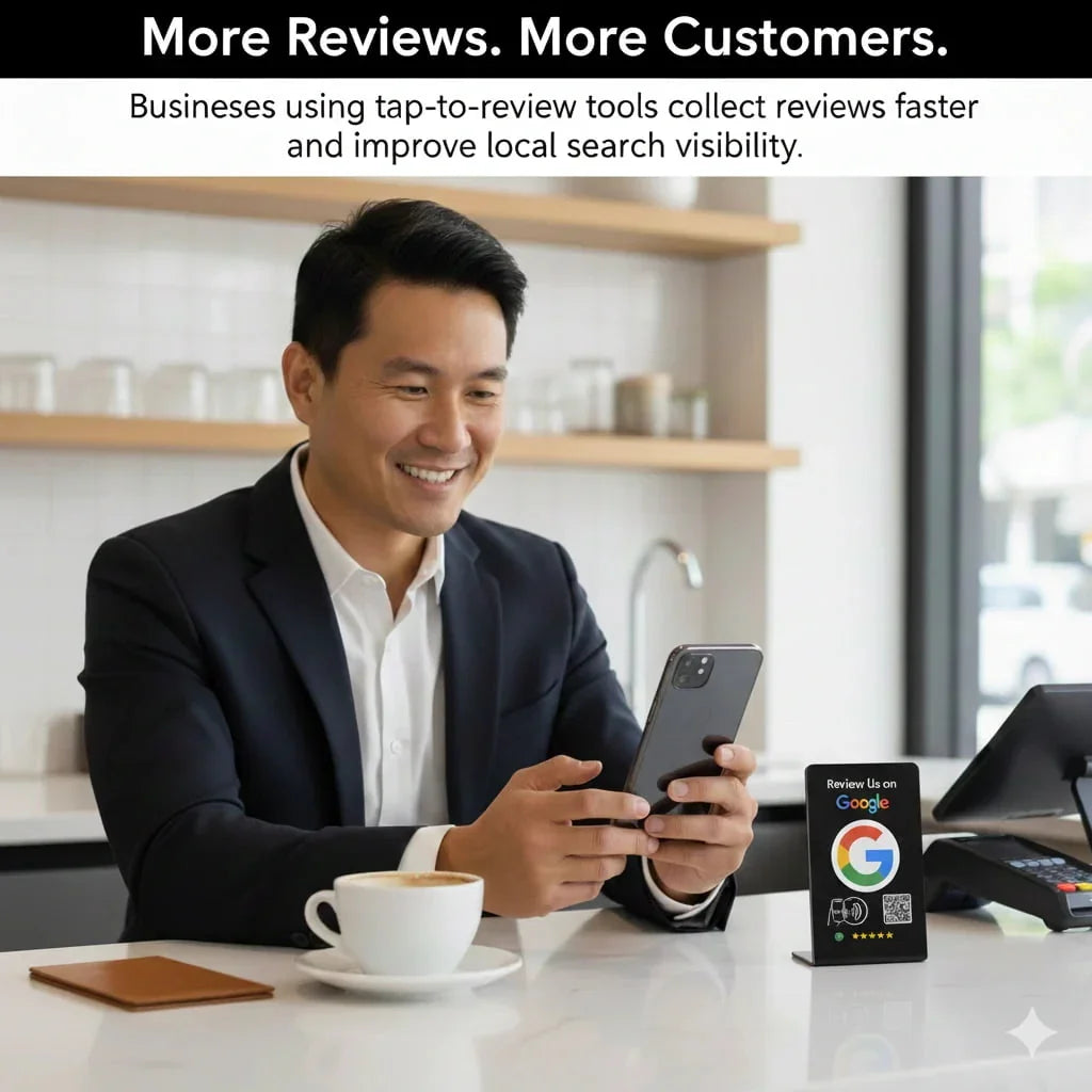 Premium Google Review Pro Stand (3-Pack) - 5x3 Retail Display