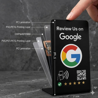 Bulk NFC Google Review Plates (10-Pack) - Premium Business Bundle