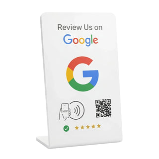 Google Review Stand NFC + QR Tap Sign Review Stands