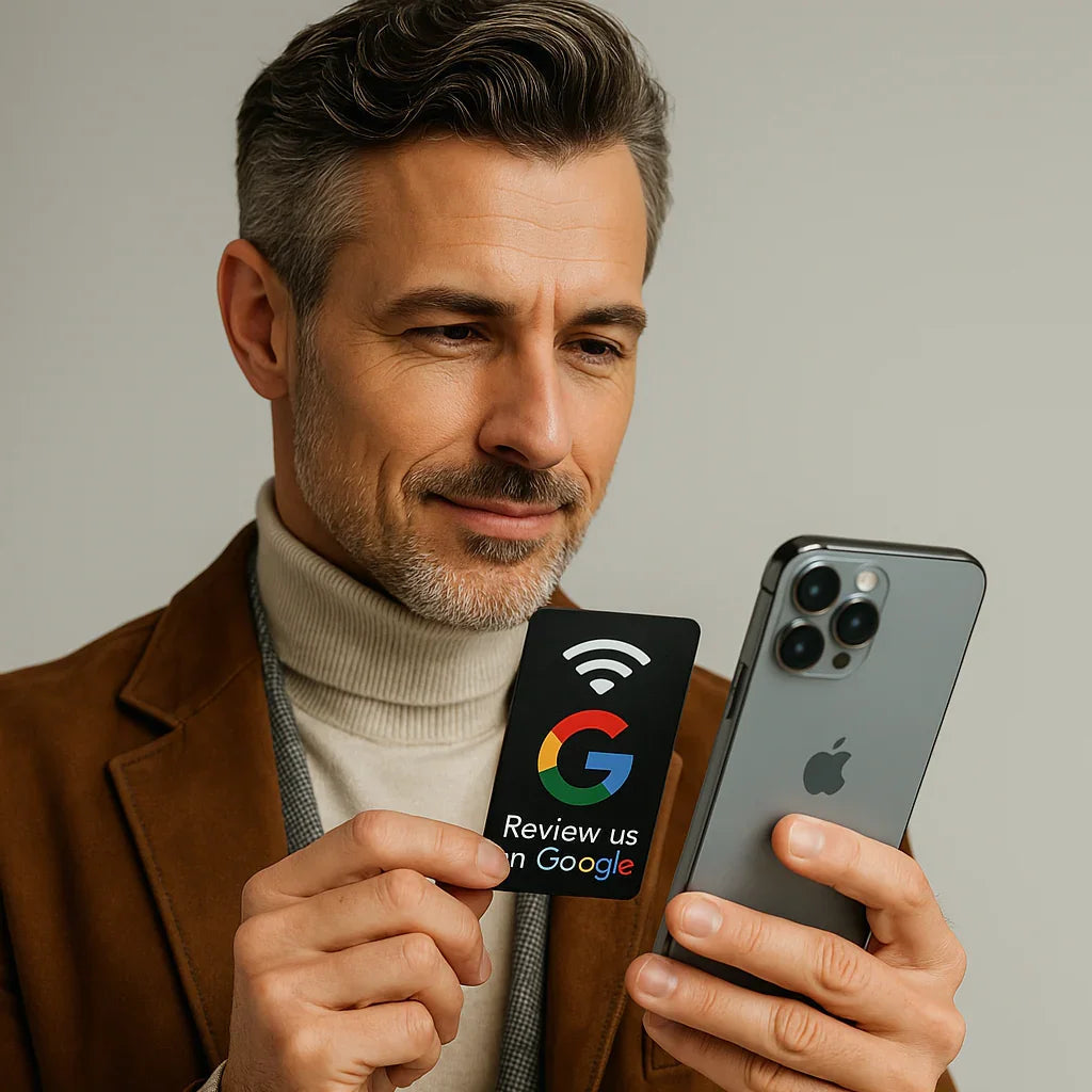 Smart NFC Google Review Card - Retail & Restaurant GMB Booster