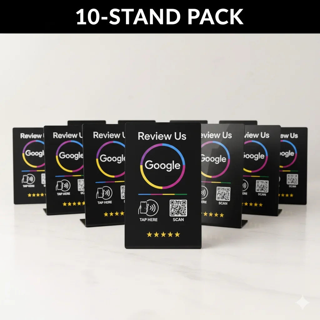 Google Review Stand NFC + QR Tap Sign Review Stands