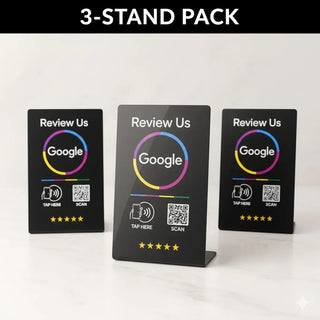 Google Review Stand NFC + QR Tap Sign Review Stands