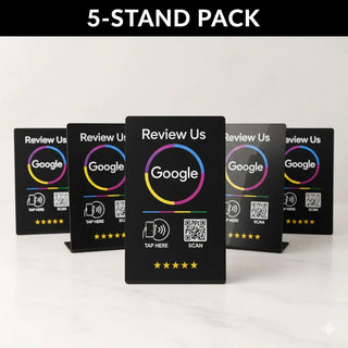 Google Review Stand NFC + QR Tap Sign Review Stands