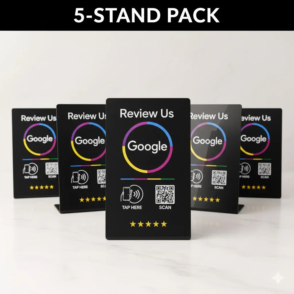 Google Review Stand NFC + QR Tap Sign Review Stands