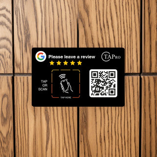 NFC Google Review Sticker (3M Adhesive) Plate for Surfaces