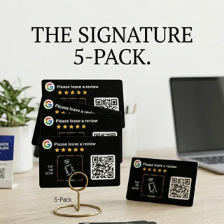 Google Review QR Code Card  | 3M NFC Chip Technology - TAPro