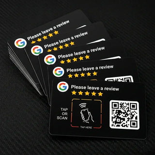 Google Review QR Code Card  | 3M NFC Chip Technology - TAPro