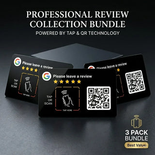 Google Review QR Code Card  | 3M NFC Chip Technology - TAPro