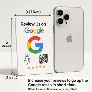 Google Review Stand NFC + QR Tap Sign Review Stands