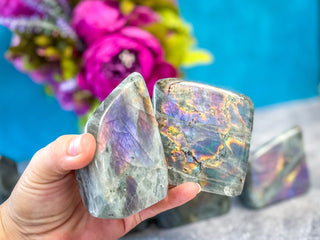 Purple Labradorite Crystal Freeform, Rainbow Labradorite, White Labradorite, Grey Labradorite