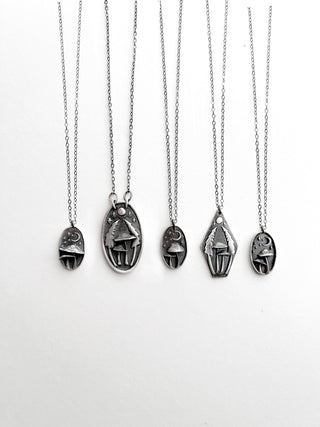 Mushrooms in the Forest Necklaces