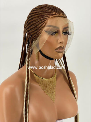 Ready to ship Cornrow Braided wig-Olaoma