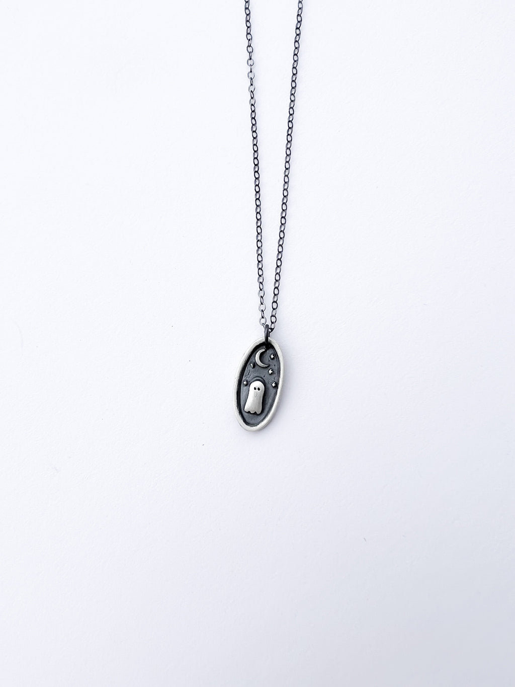 Sterling Silver Ghost Necklace