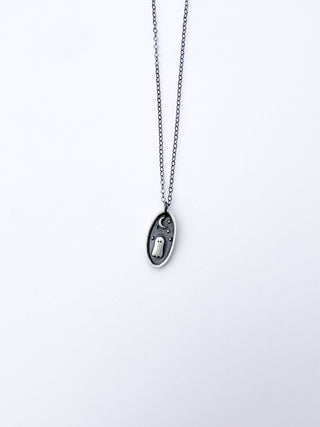 Sterling Silver Ghost Necklace