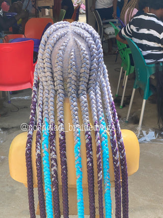 Pop Smoke Wig "Gray Color" Full Lace