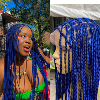 Shade knotless (PREMIUM BLUE) cost extra $50 for calf length