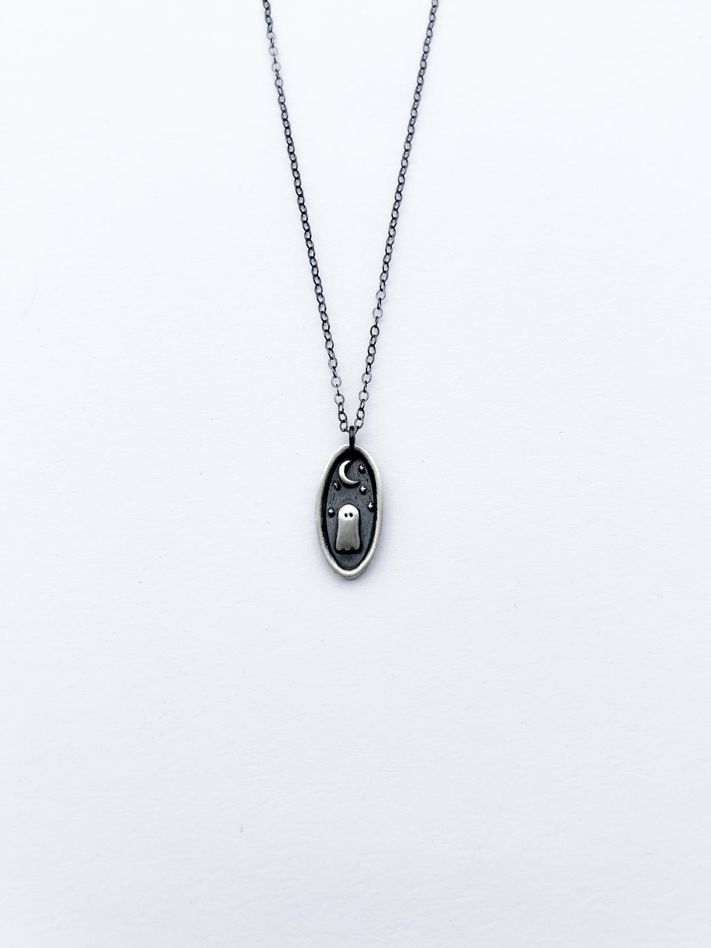 Sterling Silver Ghost Necklace