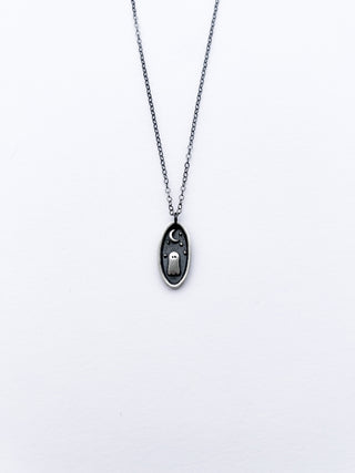 Sterling Silver Ghost Necklace