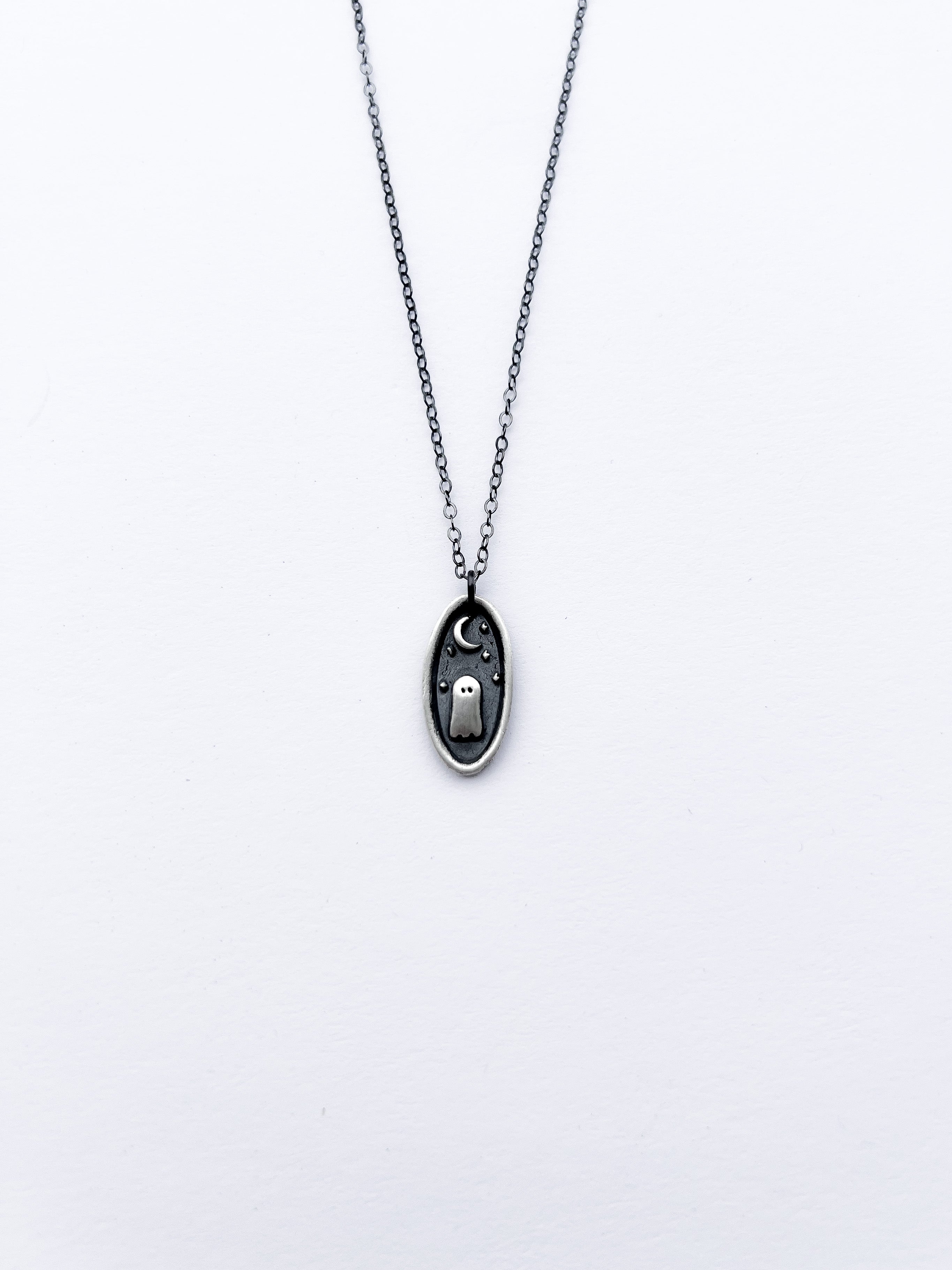 Sterling Silver Ghost Necklace