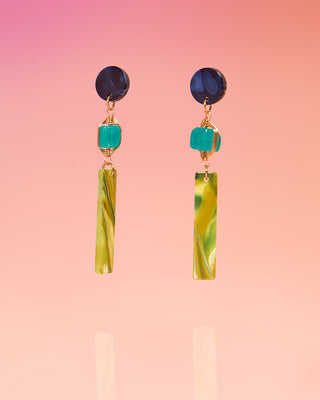 Lupe Jade Tropical Dangles