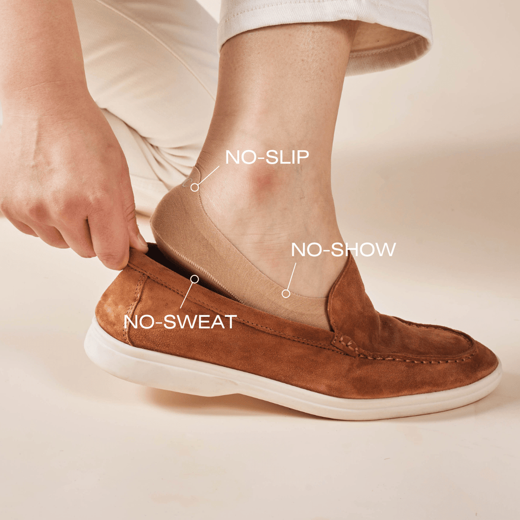 Unisex Cotton No Show Socks | Toffee Tan