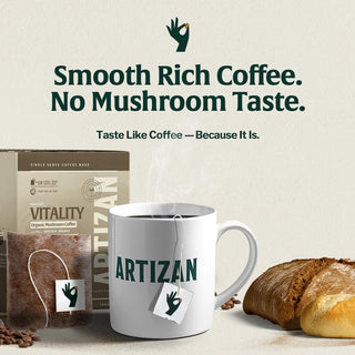 Organic Mushroom Coffee Singles Vitality with Lion’s Mane & Chaga