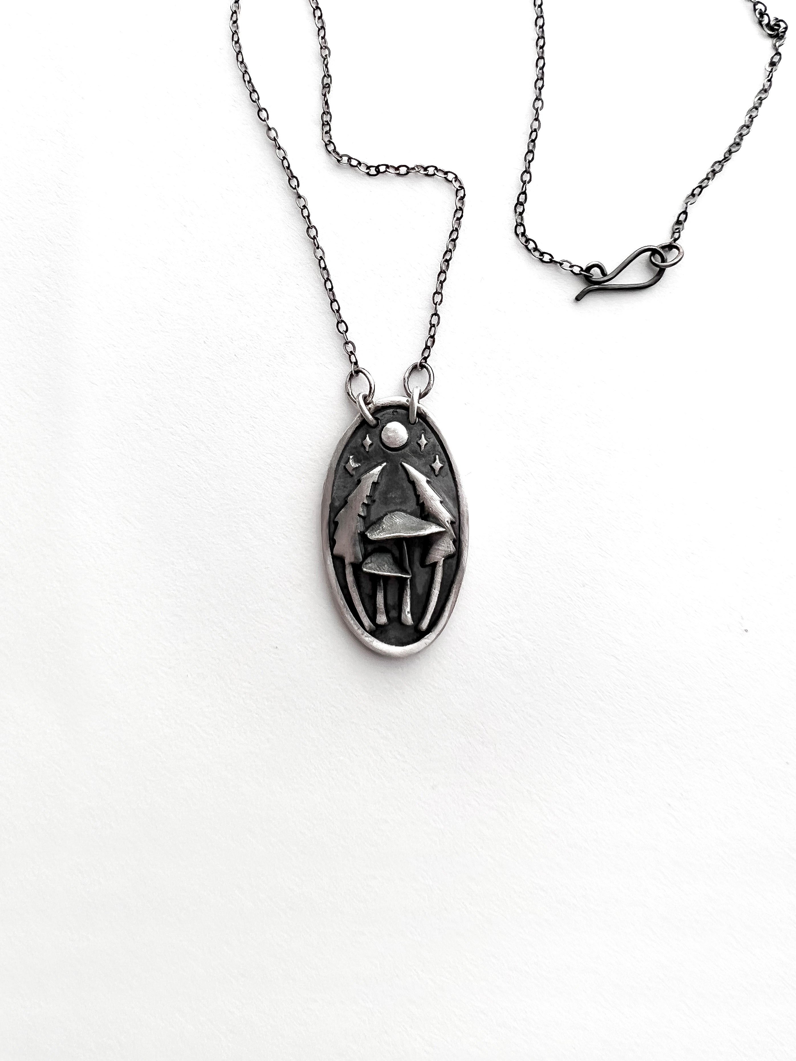 Mushrooms in the Forest Necklaces