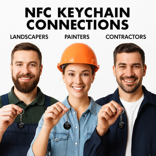 NFC Google Review Keychains (3-Pack) - Portable Feedback Tool