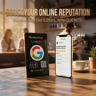 Google Review Stand - NFC & QR Tap To Review System