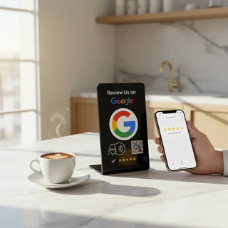 Google Review Stand - NFC & QR Tap To Review System