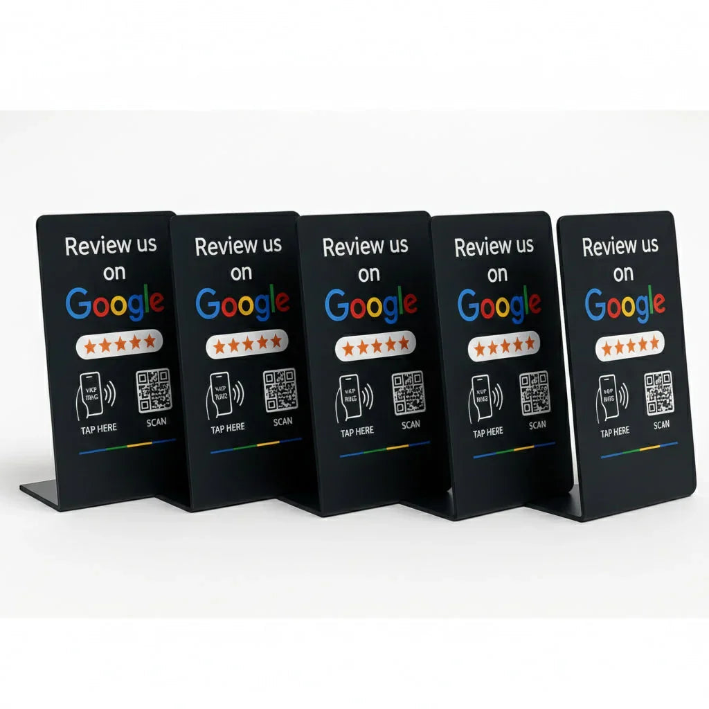 Google Review Stand NFC + QR Tap Sign Review Stands