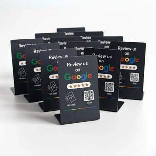 Google Review Stand NFC + QR Tap Sign Review Stands