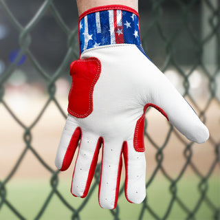 RAD Batting Gloves - Merica (Red/White/Blue)