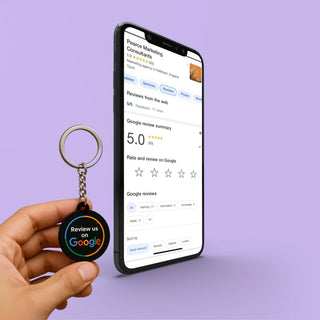 NFC Google Review Keychains (3-Pack) - Portable Feedback Tool