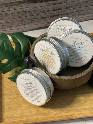 Solid Lotion Bars + Tin