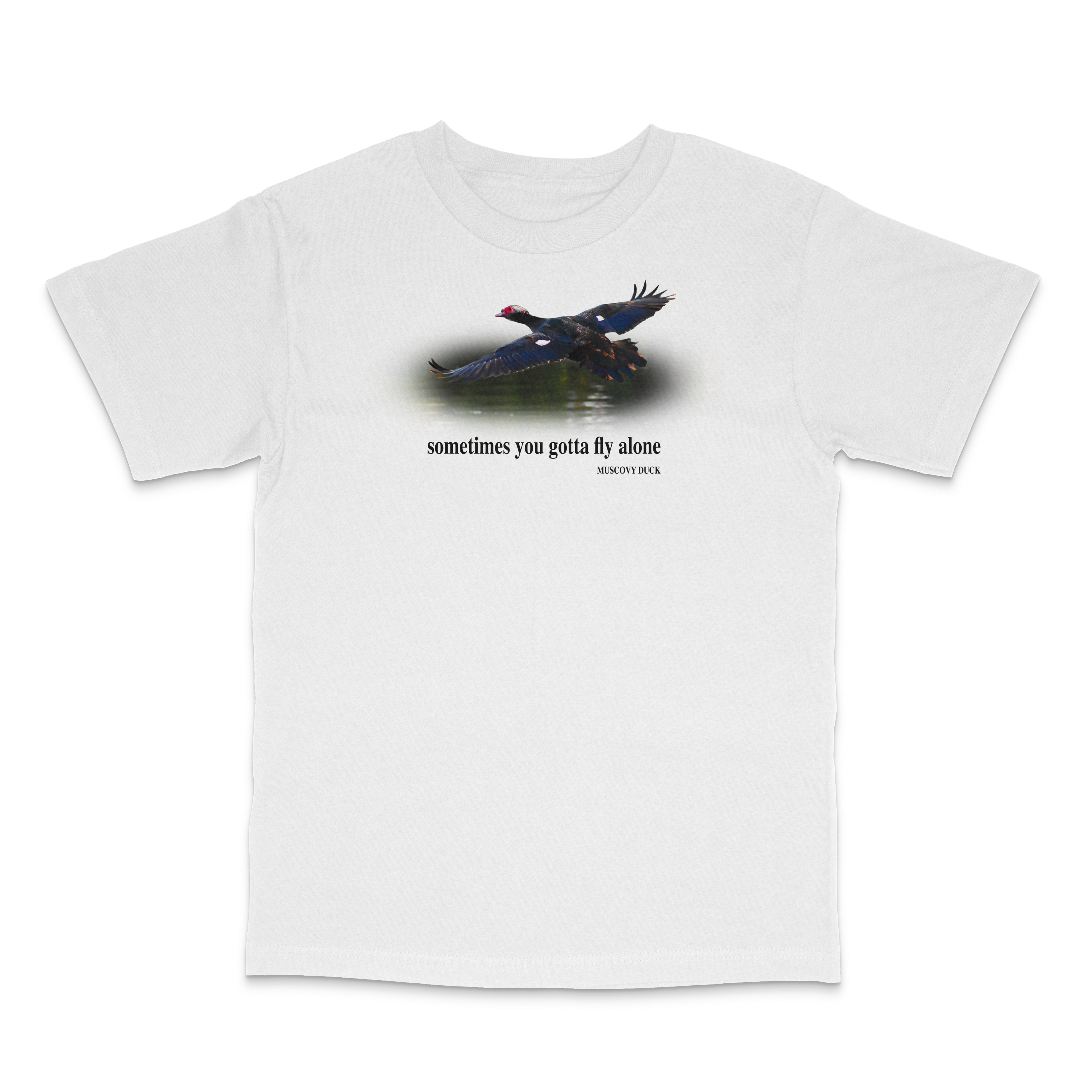 Sometimes You Gotta Fly Alone Custom Embroidered T-Shirt