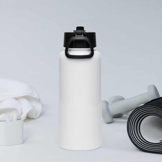 Stainless steel water bottle with a straw lid - L2N2
