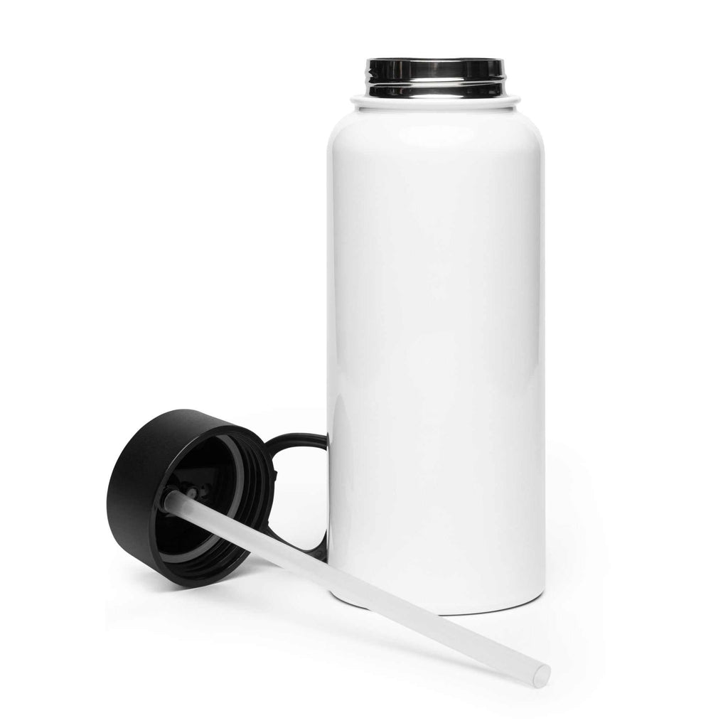 Stainless steel water bottle with a straw lid - L2N2
