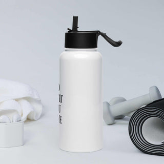 Stainless steel water bottle with a straw lid - L2N2