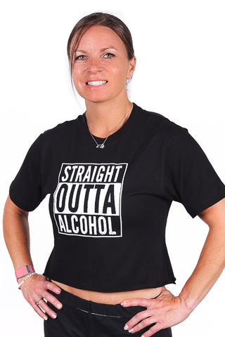 Straight Outta Alcohol Cropped T-Shirt