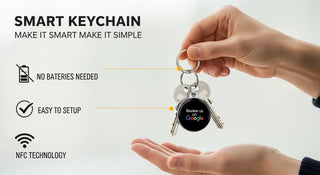 NFC Google Review Keychains (3-Pack) - Portable Feedback Tool