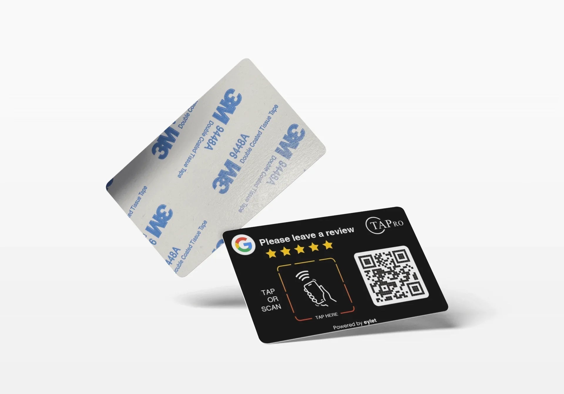 Google Review QR Code Card  | 3M NFC Chip Technology - TAPro