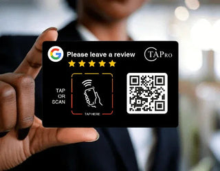 Google Review QR Code Card  | 3M NFC Chip Technology - TAPro